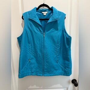 Allison Daley Blue Outerwear Vest